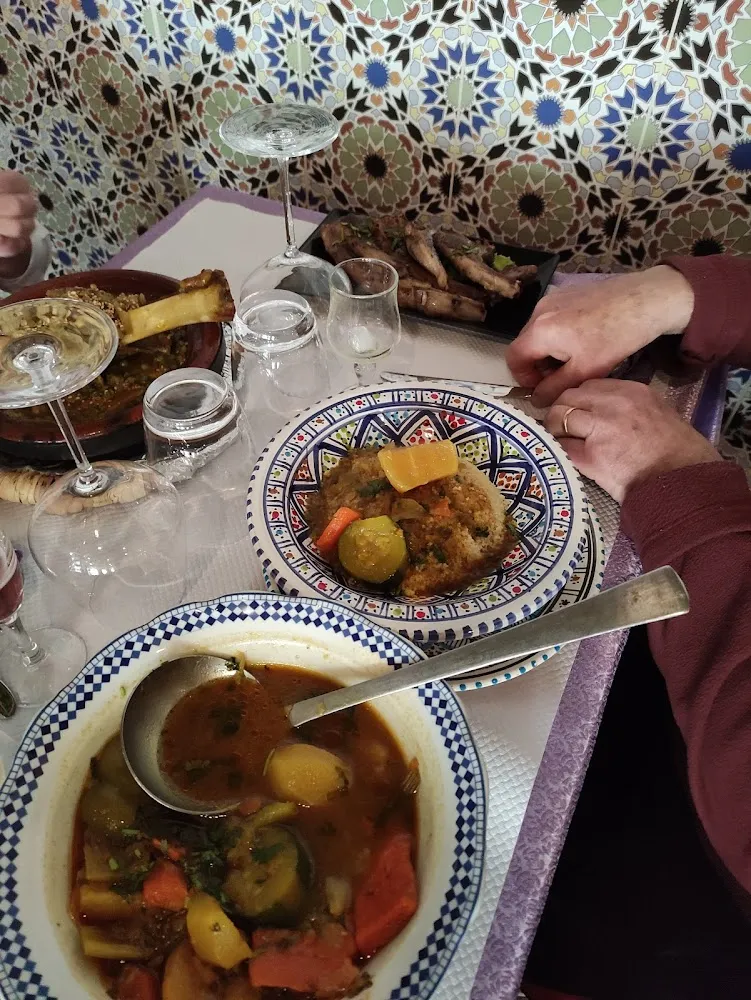 Couscous Côtelettes d'agneau
